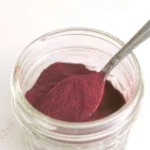 Beet powder in mason jar