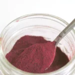 Beet powder in mason jar